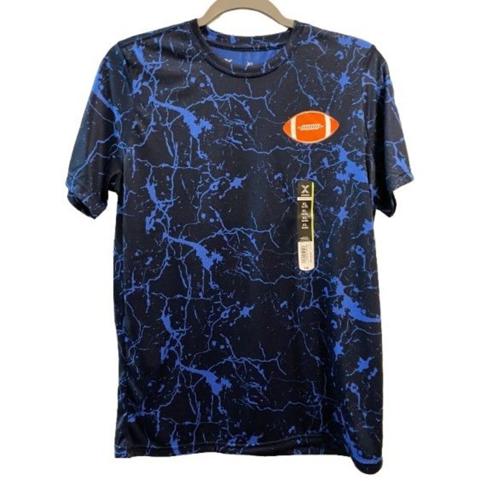 Boy's XL 18-20 T-shirt Short Sleeve Crewneck  Xersion  Quick Dry Football